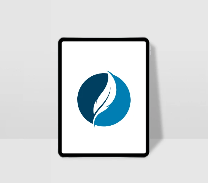 Idea para logotipo en una tableta