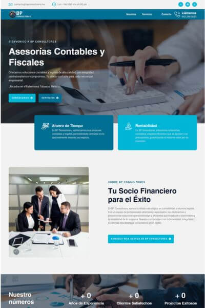 BP COnsultores Sitio Web