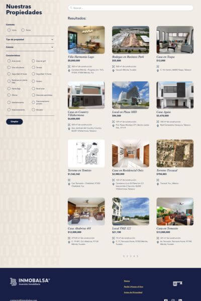 Inmobalsa Sitio Web