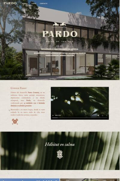 Pardo House Sitio Web